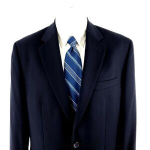 Joseph Feiss Trio Wool 2 Button Blazer 40L Blue‎